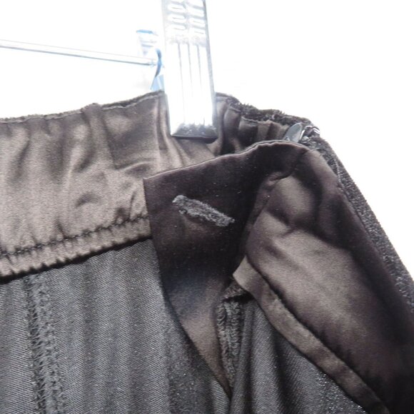 Soft Surroundings Pants Womens Size Large Black Velour Wide Leg Lounge Plush - Picture 6 of 10